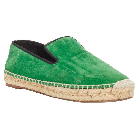 Celine Phoebe Philo Suede Grosgrain Jute Espadrilles - Picture 3 of 6
